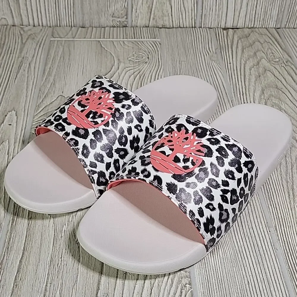 Timberland Leopard Print Playa Slide Sandals Womens Size 11 Mens Size 9 NIB